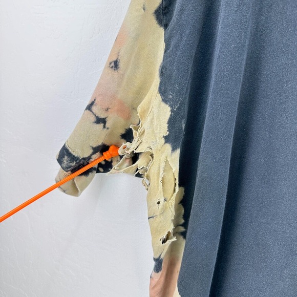 Jeffree Star Tshirt‎ Mens 2XL Black Tan Tie Dye Thrashed Short Sleeve Distressed - Picture 6 of 10